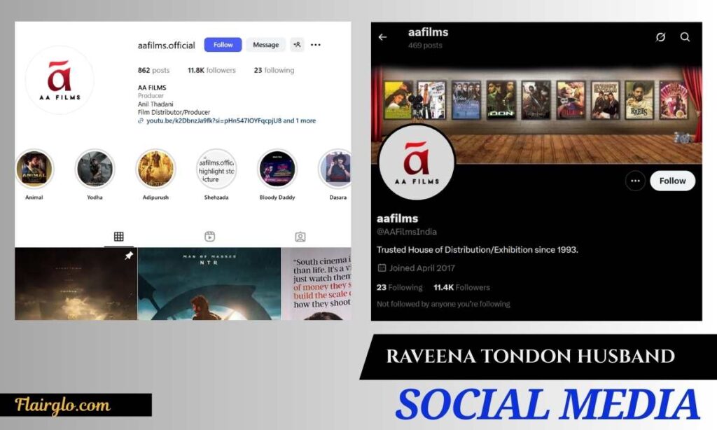 Raveena Tondon Husband Social Media